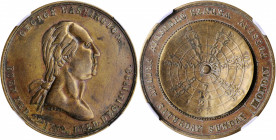 "1799" (ca. 1859) Calendar Medal by True. Musante GW-303, Baker-385. Brass. EF Details--Damaged, Obverse Scratched (NGC).

34 mm.