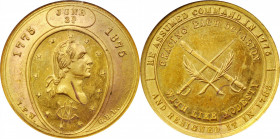 1875 I.F. Wood, Assumed Command Medal. By George Hampden Lovett. Musante GW-857, Baker-438A. Gilt Copper. MS-63 PL (NGC).

29 mm.