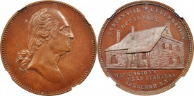 1883 Washington - Second Newburgh Headquarters Medal. By George Hampden Lovett. Musante GW-993, Baker-456B. Bronze. MS-64 BN (NGC).

25 mm.
