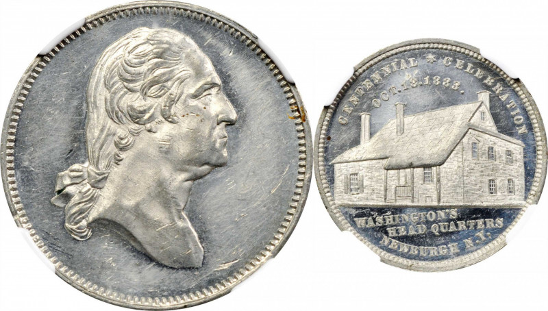 1883 Washington - Second Newburgh Headquarters Medal. By George Hampden Lovett. ...