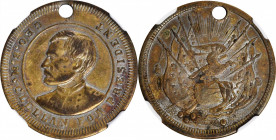 Undated (1864) George B. McClellan Campaign Medal. DeWitt-GMcC 1864-27. Silvered Brass. AU-55 (NGC).

22 mm.