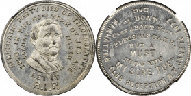1877 Samuel J. Tilden Campaign Medal. DeWitt-SJT 1876-6. White Metal. MS-63 (NGC).

31 mm.

Ex Wayte Raymond; F.C.C. Boyd estate; John J. Ford, Jr...