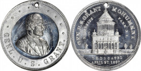 1897 Grant Monument, Riverside Park, New York Dedication Medal. White Metal. MS-64 DPL (NGC).

32 mm. Pierced for suspension. Obv: Raised border wit...