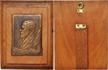 Undated (ca. 1905) Theodore Roosevelt Plaque. Bronze. Mint State.

53.5 mm x 71 mm, mounted on a 93 mm x 121.5 mm wooden easel. Bust of the presiden...