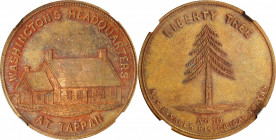 Undated (ca. 1858) Sage's Historical Tokens -- No. 10, Washington's Headquarters at Tappan. Original. Bowers-10, Musante GW-275, Baker-Unlisted. Die S...