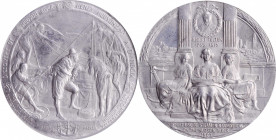 1909 Hudson-Fulton Celebration Medal. By Emil Fuchs. Miller-23. Aluminum. MS-63 (NGC).

51 mm.