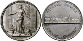 1854 Crystal Palace. Type III Dollar. HK-8. Rarity-6. White Metal. About Uncirculated, Reverse Scratches.

41 mm.