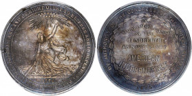 1876 U.S. Centennial Exposition. Official Medal. HK-20, Julian CM-10. Rarity-4. Silver. MS-63 (PCGS).

38 mm.
