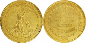 1876 U.S. Centennial Exposition. Official Medal. HK-22, Julian CM-10. Rarity-4. Gilt Copper. MS-62 (PCGS).

38 mm.