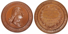 1878 Valley Forge Centennial Medal. HK-137, Musante GW-959, Baker-449A, Julian CM-48. Bronze. MS-65 (PCGS).

41 mm.