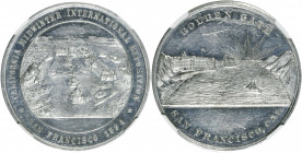 1894 California Midwinter Exposition. Exposition View - Golden Gate Dollar. HK-250. Rarity-5. Aluminum. MS-62 (NGC).

38 mm.