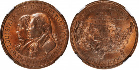 1904 Louisiana Purchase Exposition. Official Souvenir Medal. HK-301. Rarity-6. Copper. MS-65 BN (NGC).

33 mm.