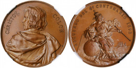 1892 World's Columbian Exposition Christov. Colon Medallion. Eglit-224, Rulau-B52K. Copper. MS-66 BN (NGC).

27 mm.

From the Tim Gabriele Collect...