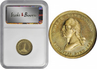 "1799" (ca. 1855) Washington Monument at Baltimore Medal. By Robert Lovett, Jr. Musante GW-195, Baker-323C. Brass. MS-65 (NGC).

21 mm.

From the ...