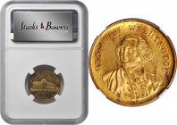 Undated (ca. 1860) Strassburger & Nuhn Store Card. Second Obverse. Musante GW-427, Baker-576D. Brass. MS-64 PL (NGC).

22 mm.

From the Tim Gabrie...
