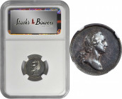 Undated (ca. 1862) Washington / Jackson Medalet. Paquet P Obverse - Paquet Jackson Reverse. Musante GW-448, Baker-223A, Julian PR-29. Silver. MS-63 (N...