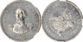 Undated (1864) George McClellan Political Medal. DeWitt-GMcC 1864-9. White Metal. MS-63 (NGC).

34 mm.

From the Tim Gabriele Collection.