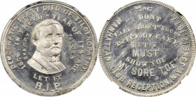 1877 Samuel J. Tilden Campaign Medal. DeWitt-SJT 1876-6. White Metal. MS-65 PL (NGC).

31 mm.

From the Tim Gabriele Collection. Earlier ex Wayte ...