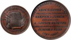1887 Centennial of the Constitution Medal. Dies by P.L. Krider of Philadelphia. Bronze. MS-65 BN (NGC).

51 mm. Obv: Preamble to the Constitution on...
