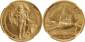 1915 Panama-California Exposition. Official Medal. HK-428. Rarity-5. Gilt. MS-63 (NGC).

34 mm.

From the Tim Gabriele Collection.