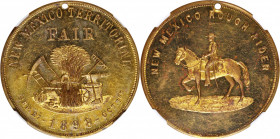 1898 New Mexico Territorial Fair. New Mexico Rough Rider Medal. Brass. MS-63 DPL (NGC).

38 mm. Pierced for suspension. Obv: Agricultural products i...