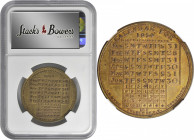 New York--New York. 1854 J.B. Hyde Calendar Medal. Brass. MS-62 (NGC).

34 mm.

From the Tim Gabriele Collection.