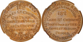 Illinois--Chicago. Undated (1848-1852) C.N. Holden & Co. Miller-Ill 15. Copper. Plain Edge. MS-65 BN (NGC).

28 mm.

From the Tim Gabriele Collect...