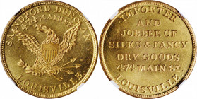 Kentucky--Louisville. Undated (1850s) Sandford Duncan. Miller-KY 9. Brass. Reeded Edge. MS-66 PL (NGC).

29 mm.

From the Tim Gabriele Collection.