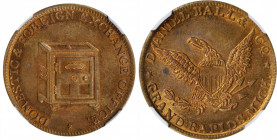 Michigan--Grand Rapids. Undated (1850s) Daniel Ball & Co. Miller-Mich 8. Brass. Plain Edge. MS-64 (NGC).

28 mm.

From the Tim Gabriele Collection...