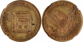 Michigan--Grand Rapids. Undated (1850s) Daniel Ball & Co. Miller-Mich 8. Brass. Plain Edge. MS-64 (NGC).

28 mm.

From the Tim Gabriele Collection...
