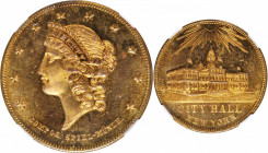 New York--New York. Undated (1850s) Theodor Bollenhagen & Co. Miller-NY 69. Brass. Reeded Edge. MS-65 DPL (NGC).

34 mm.

From the Tim Gabriele Co...