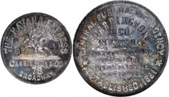 New York--New York. Undated (1850s) Carrington & Co. Miller-NY 147A. Silvered White Metal. Reeded Edge. MS-62 (NGC).

32 mm.

From the Tim Gabriel...