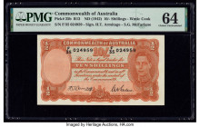 Australia Commonwealth Bank of Australia 10 Shillings ND (1942) Pick 25b R13 PMG Choice Uncirculated 64. 

HID09801242017

© 2020 Heritage Auctions | ...