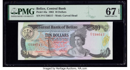 Belize Central Bank 10 Dollars 1.7.1983 Pick 44a PMG Superb Gem Unc 67 EPQ. 

HID09801242017

© 2020 Heritage Auctions | All Rights Reserved