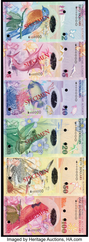 Bermuda Monetary Authority 2009 Specimen Set of 6 Examples Crisp Uncirculated. R...