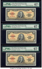 Cuba Banco Nacional de Cuba 50 Pesos 1958 Pick 81b Three Consecutive Examples PMG Superb Gem Unc 67 EPQ (3). 

HID09801242017

© 2020 Heritage Auction...