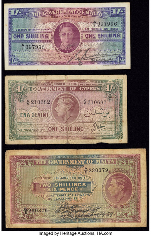 Cyprus & Malta Group Lot of 3 Examples Fine-Very Fine. 

HID09801242017

© 2020 ...