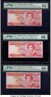 East Caribbean States Central Bank Group Lot of 6 Examples PMG Choice Uncirculated 63 EPQ; Gem Uncirculated 66 EPQ (3); Choice About Unc 58 EPQ; Choic...