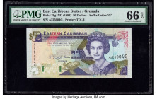 East Caribbean States Central Bank, Grenada 50 Dollars ND (1993) Pick 29g PMG Gem Uncirculated 66 EPQ. 

HID09801242017

© 2020 Heritage Auctions | Al...