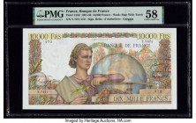 France Banque de France 10,000 Francs 4.11.1954 Pick 132d PMG Choice About Unc 58. Pinholes.

HID09801242017

© 2020 Heritage Auctions | All Rights Re...