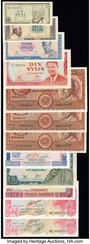 Guinea & Saint Thomas & Prince Group Lot of 32 Examples Majority Crisp Uncircula...