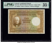 Iceland Landsbanki Islands 500 Kronur 15.4.1928 (ND 1945-56) Pick 36a PMG Choice Very Fine 35 EPQ. 

HID09801242017

© 2020 Heritage Auctions | All Ri...