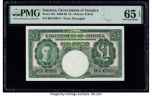 Jamaica Government of Jamaica 1 Pound 15.6.1950 Pick 41b PMG Gem Uncirculated 65 EPQ. 

HID09801242017

© 2020 Heritage Auctions | All Rights Reserved...