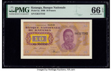 Katanga Banque Nationale du Katanga 10 Francs 15.12.1960 Pick 5a PMG Gem Uncirculated 66 EPQ. 

HID09801242017

© 2020 Heritage Auctions | All Rights ...