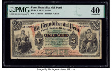 Peru Republica Del Peru 5 Soles 30.6.1879 Pick 3 PMG Extremely Fine 40. 

HID09801242017

© 2020 Heritage Auctions | All Rights Reserved