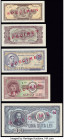 Romania Republica Populara Romana Group Lot of 5 Specimen About Uncirculated-Crisp Uncirculated. Red Specimen overprints are present on all examples.
...