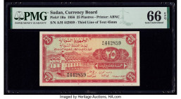 Sudan Currency Board 25 Piastres 1956 Pick 1Ba PMG Gem Uncirculated 66 EPQ. 

HID09801242017

© 2020 Heritage Auctions | All Rights Reserved