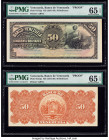 Venezuela Banco de Venezuela 50 Bolivares ND (1931-39) Pick S312p (2) Front and Back Proofs PMG Gem Uncirculated 65 EPQ (2). 

HID09801242017

© 2020 ...