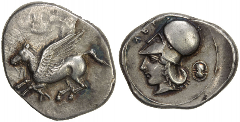 ACARNANIA: Leukas, AR stater (8.66g), ca. 320-280 BC, BCD Akarnania—, SNG Copenh...