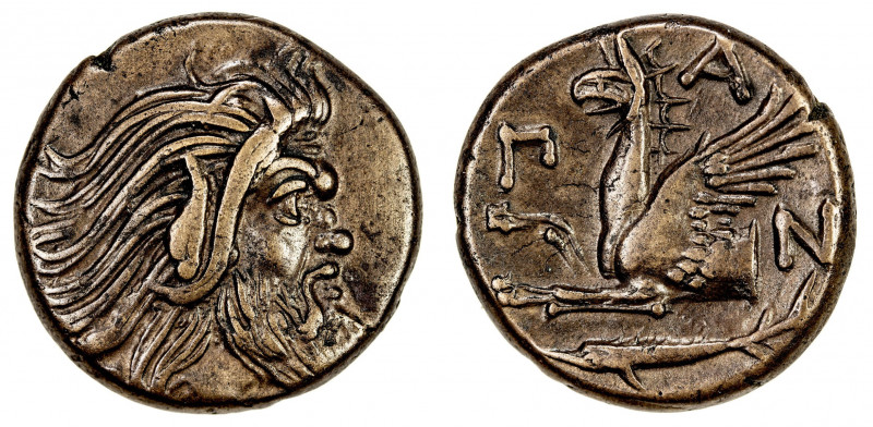 BOSPOROS: Pantikapaion, AE20 (7.56g), ca. 310-303 BC, HGC-7/113, Anokhin-1023, b...
